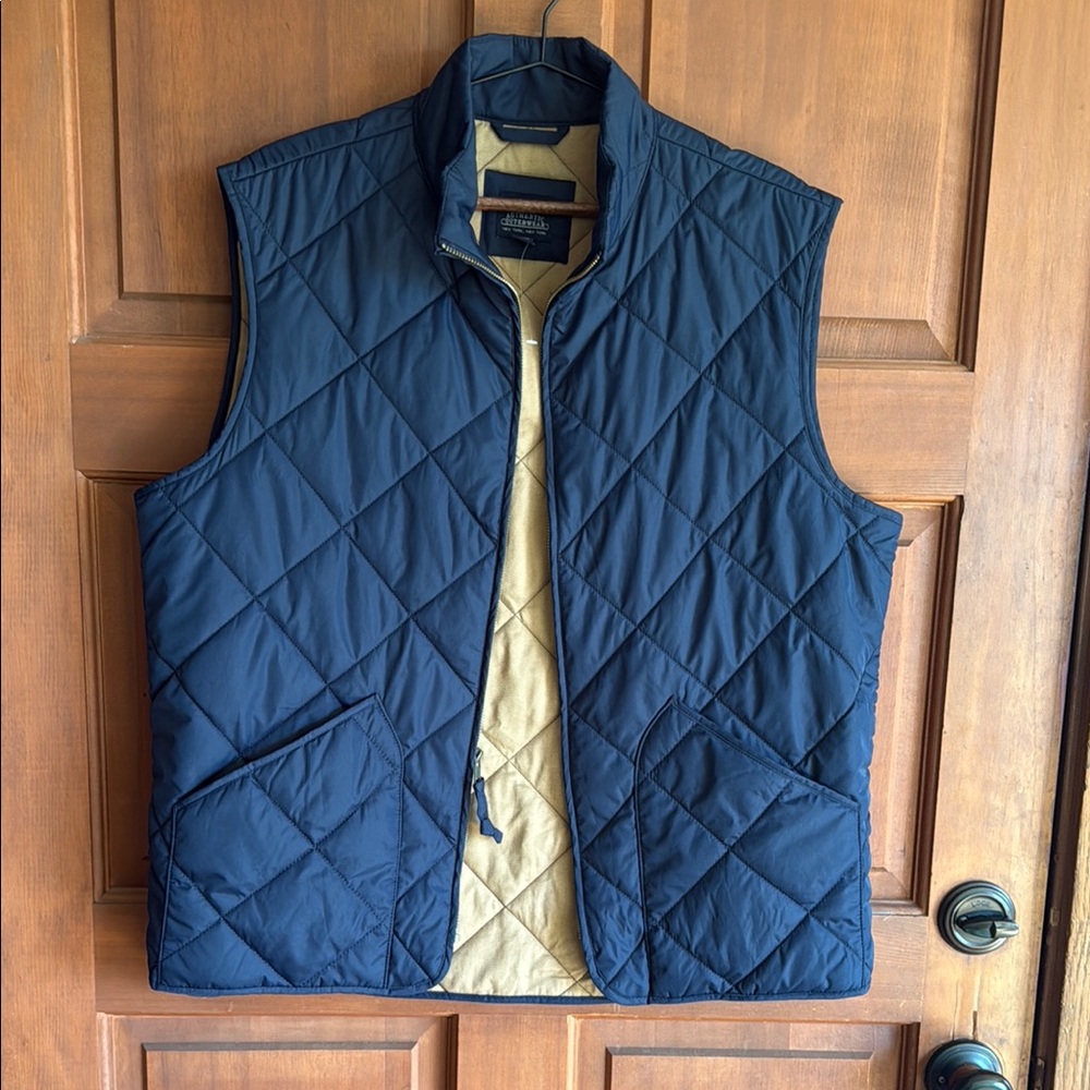 Men's Quilted Navy Vest